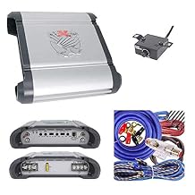Audio System ST1000.2 Stereo Car Amplifier - 2000 Watt Amp, 2/4 Ohm Stable, Class A/B, Mosfet Power Supply, Remote Subwoofer Control, Subwoofer Amplifier with Red Amplifier Kit Bundle