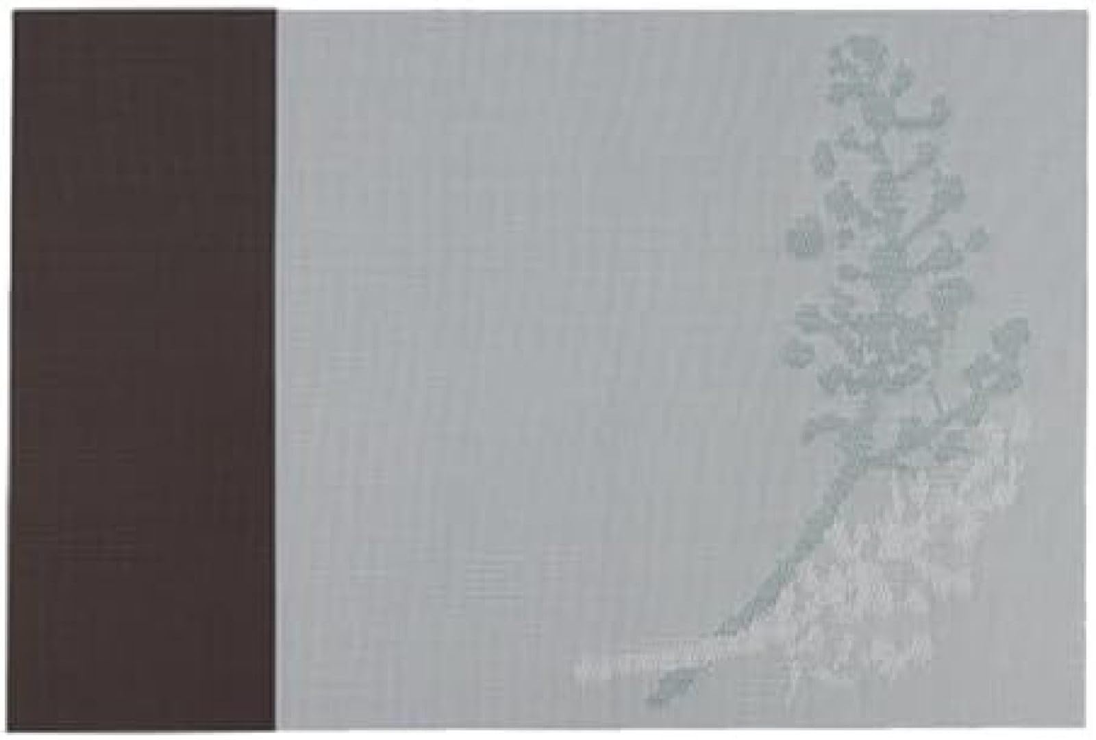Sets de table en PVC durables et thermorésistants motif branches d'arbre vert et violet 45x30cm