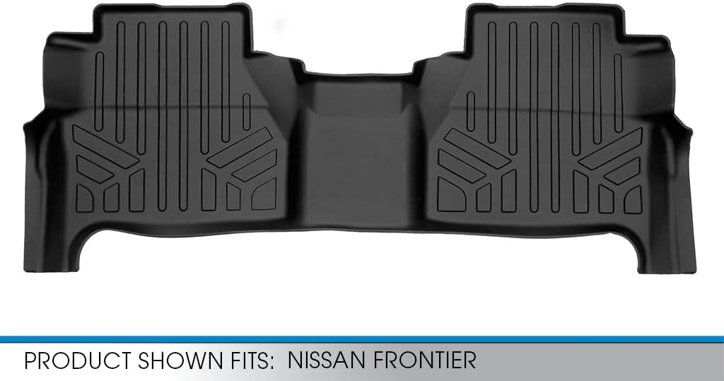 SMARTLINER Custom Fit Floor Mats 2nd Row Liner Compatible with 2022-2025 Nissan Frontier - Image 3
