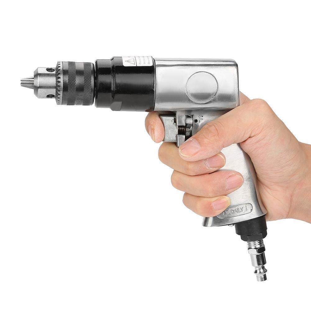 Broco - Strumento pneumatico, 3/8", 1700 rpm, ad alta velocità pneumatica, Trapano reversibile, rotazione d'aria, strumento per foro di perforazione