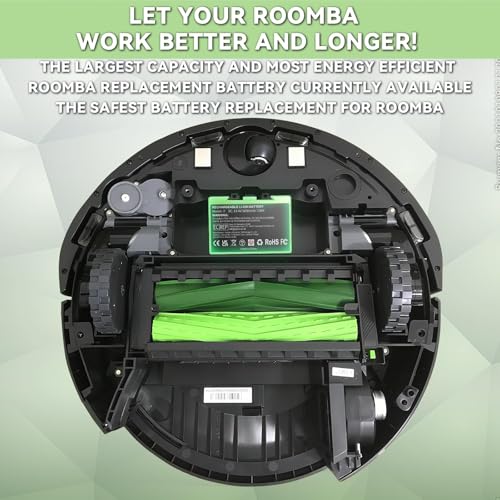 Image of POWTREE 5000mAh ABL-F 72Wh Replacement for iRobot Roomba i7 Battery Compatible with e and i Series 3159 i8 j7 j7+ 7158 7150 7550 7558 3150 i4 i4+ 4150 i8 e6 e5150 e6198 Vacuum Cleaner
