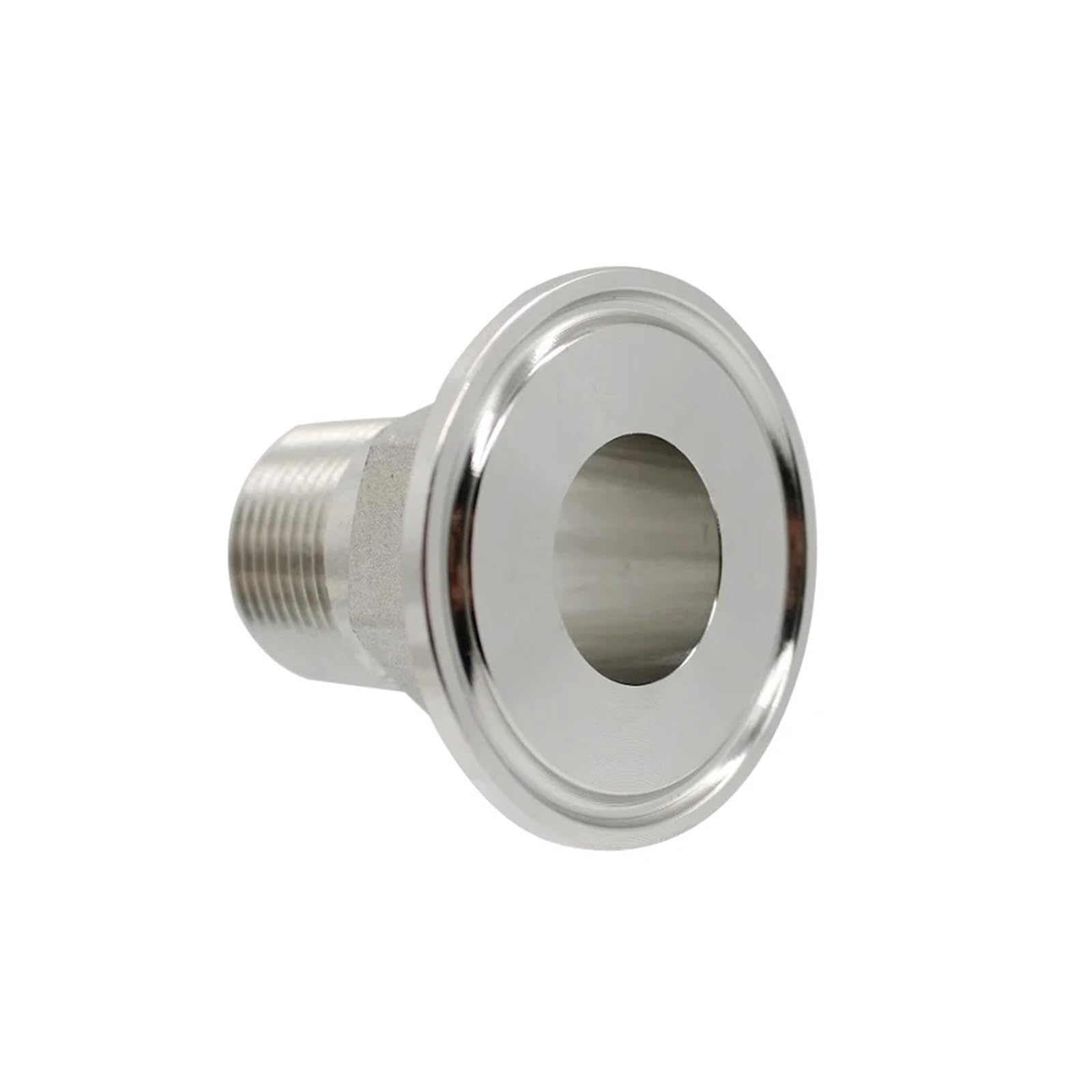LEOTNNDQ 1/2” 3/4” 1” 1-1/4“ 1-1/2” 2” BSPT Male thread Stainless steel 1.5“ 2“ 2.5“ Tri Clamp hexagonal adaptor Tri clamp Male parts(SUS304,TC 64mm,1-1/4")