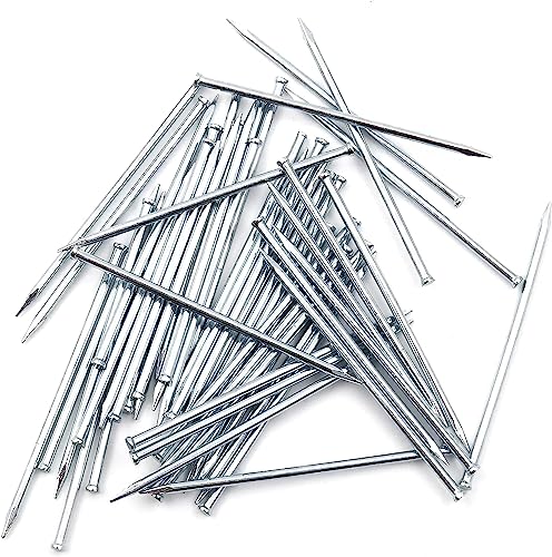 Design61 Lot de 100 clous en acier pour plinthes à tête plate et fraisée, 1,4 x 30 mm, galvanisées