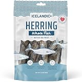 Icelandic+ Whole Fish Herring - 3oz Bag - Dog Treats, Pure Wild-Caught Air-Dried Fish, Single Ingredient Snack, Pet Chew, Just The Fish Nothing Else