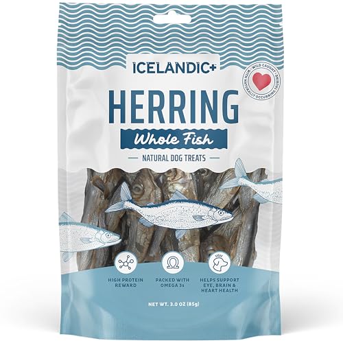 Icelandic+ Whole Fish Herring - 3oz Bag - Dog Treats,