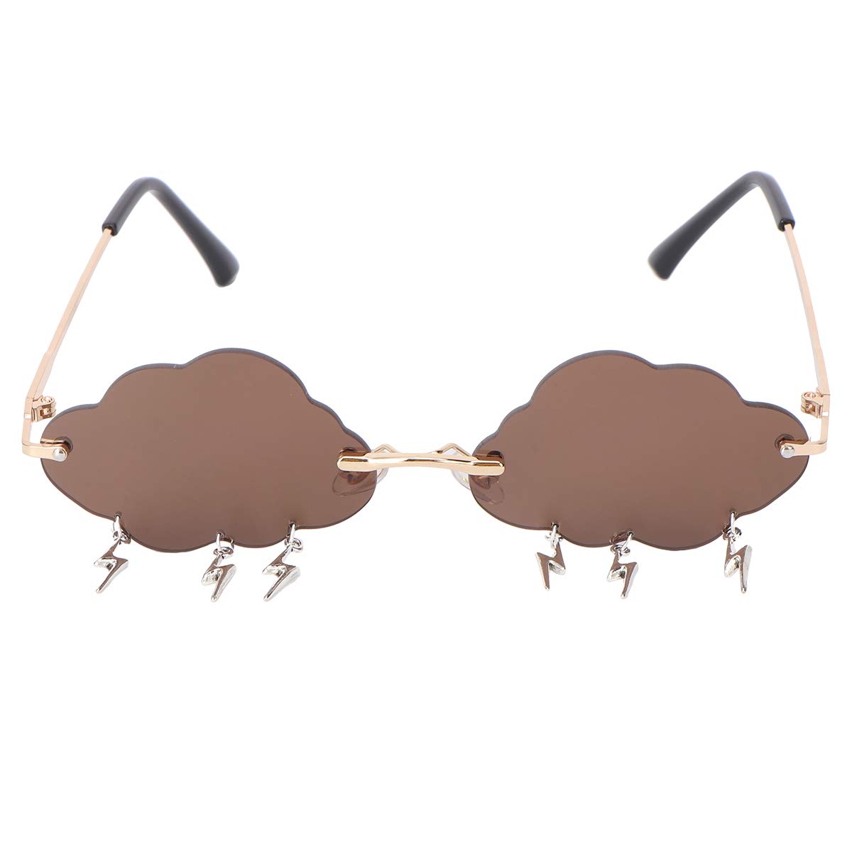 gathiness Cloud Rimless Sunglasses for Women Men: Stylish Glasses Goggles Sun Glasses UV Protection Frame Party Props Festival Halloween Cosplay Travel-picture-20
