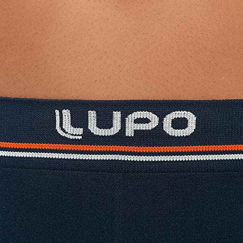 Kit 2 Cuecas Boxer Lupo Microfibra Sem Costura Preto/Vermelho G