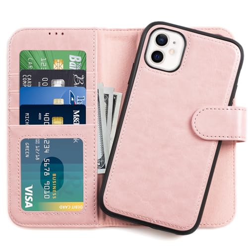 Étui iPhone 11 en cuir synthétique de qualité supérieure avec protection antichoc et RFID