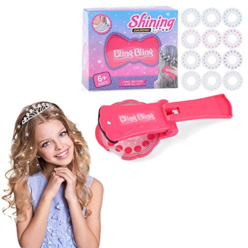 Bedazzler Für Glitzersteine Hair Bedazzler Kit - Glitzer-Maschine Für Haare Mit 180 Strasssteinen Für Mädchen Haarkreide Für Mädchen