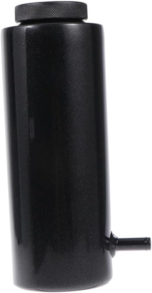 Aluminum Alloy Oil Breathable Pot Car Oil Tank Ventilation and Engine Protection Black