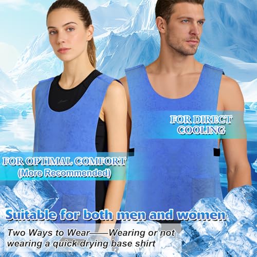 Chaleco de enfriamiento contra el calor extremo en material PVA ajustable unisex 4