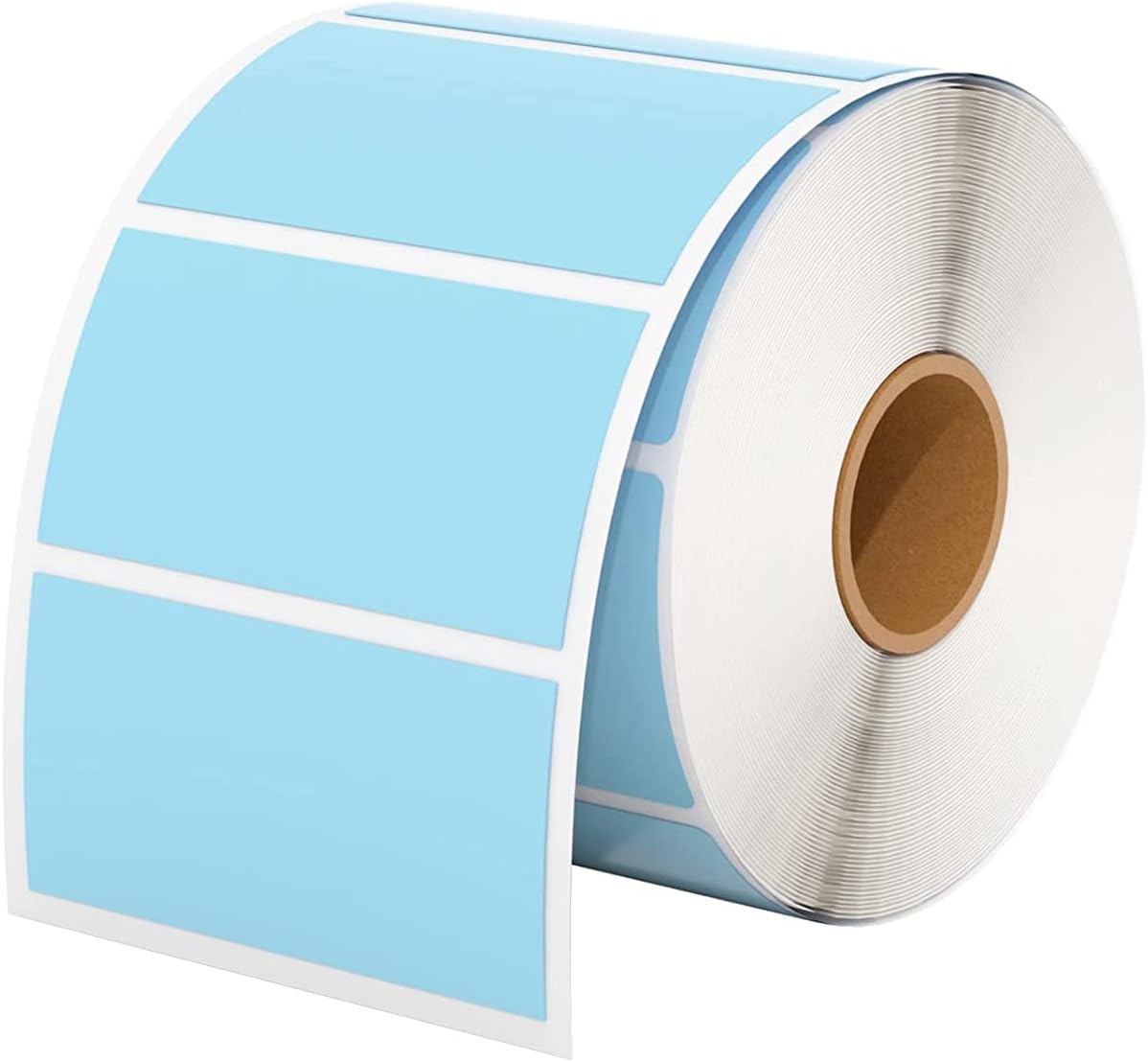 2.25"x1.25" Blue Direct Thermal Labels, 1000 Self-Adhesive Address Shipping Thermal Stickers