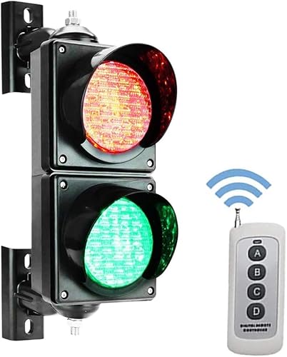 Semáforos Luzes de faixa de pedestres Lâmpada de parede LED vermelho e verde, semáforo de parede com