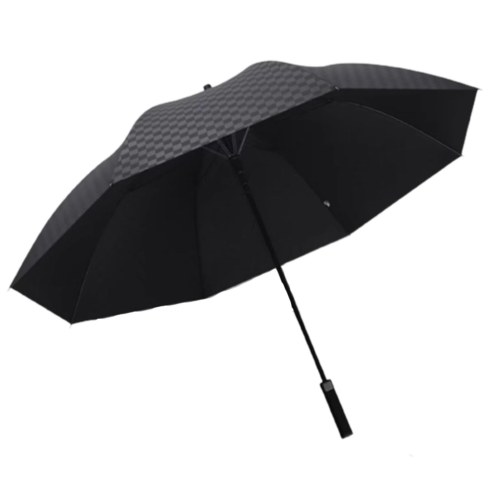 133 CM/52 cale bardzo duży wiatroszczelny parasol golfowy, przenośny parasol golfowy, automatyczny parasol, odpowiedni dla 2 osób podróżujących i deszczowych (black)