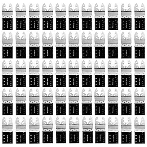 Diagtree 50PCS Bi-Metal Oscillating Multitool Quick Release Oscillating Saw Blades Fits Fein Multimaster, Porter Cable, Black&Decker, Bosch Craftsman, Ridgid, Makita, Milwaukee, Dewalt etc Cover