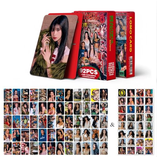 KATSEYE Lomocard & Sticker Set 92PCS (60 Lomocards + 32 Random Stickers) | Aesthetic Photo Card Collection for K-Pop Fans