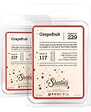 Shortie's Candle Company Grapefruit Wax Melts Multi Pack - Formula 117-2 Highly Scented Bars - Made with Essential & Natural Oils - Fruit & Berry Air Freshener Cubes Collection