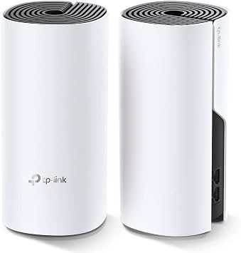 TP-Link Deco M4 Mesh WLAN Set (2er Pack) AC1200 Dual Band Router & Repeater 2X Gigabit Ports für Jede Einheit empfohlen für Häuser mit 2-3 Schlafzimmern Umfassender Jugendschutz