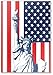 Aimant de réfrigérateur Drapeau USA Illustration Liberty