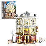 Funwhole Antique-Store Lighting Building-Bricks Set - City Town Corner Collectibles Shop LED Light Modular Building Model Set 2847 Pcs for Adults and Teen