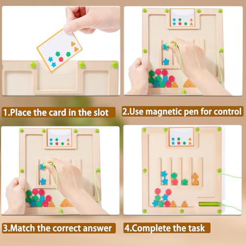 Image of Sorting Board Matching Activity Memory Game for Dementia Activities for Seniors, Alzheimers Activities for Elderly with Dementia Products, Handheld Busy Boxes Gifts for Dementia Patients