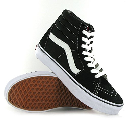 Originale suola waffle Vans UA SK8-Hi, Sneaker Unisex-Adulto, Nero Bianco, 39 EU