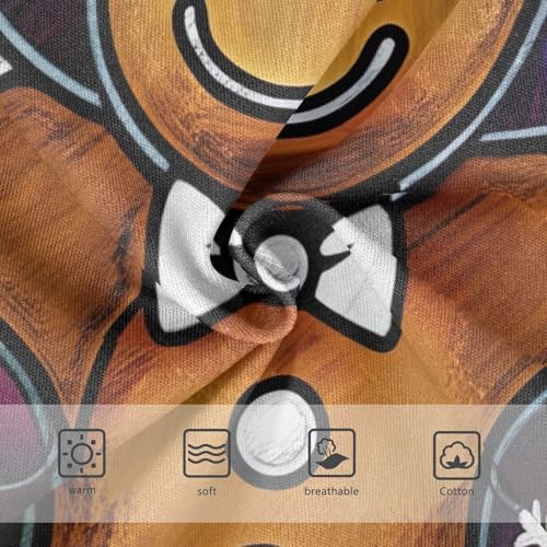 Florals Girls Underwear Toddlers 2t Cotton Girl Panties Cute Happy Gingerbread Man Black Undies Kids Briefs3