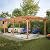 Jaxilyn 16x12 ft Wood Pergola,Outdoor Wood Gazebo Grape, Durable, Quality Supported Structure Entertaining Outdoor Wooden Pergola for Climbing Plant Support at Garden, Patio, Backyard, Deck, Brown