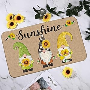 Nuanchufallwelcomedecorativedoormat275x165gnomewelcomematssunflowernonslipgnomefalldoormatautumnharvestthanksgivingfloorwashableentrymatforseasonalhomedecoration Urban Country Home Decor Nuanchu fall welcome decorative doormat 275 x 165 gnome welcome mats sunflower non slip gnome fall door mat autumn harvest thanksgiving floor washable entry mat for seasonal home decoration urban country home decor