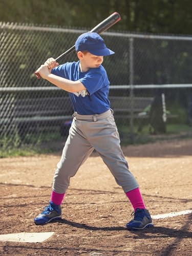 Image of Baseball Socks and Belt Set Cotton Youth Softball Socks for Boys Girls