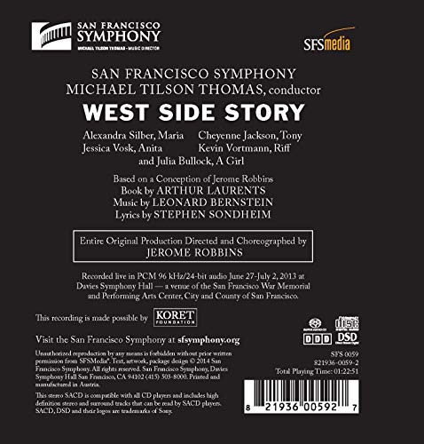 West Side Story - Tilson Thomas,Michael, Sfso, Bernstein,Leonard: Amazon.de: Musik