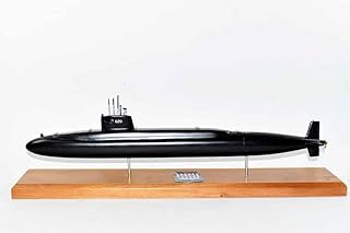 Squadron Nostalgia LLC USS Daniel Boone SSBN-629 Submarine Model,Navy,Scale Model,Mahogany,20 inch,James Madison Class