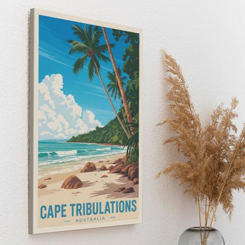 Poster Cape Tribulations Australia affiche vintage idée cadeau déco originale - 7