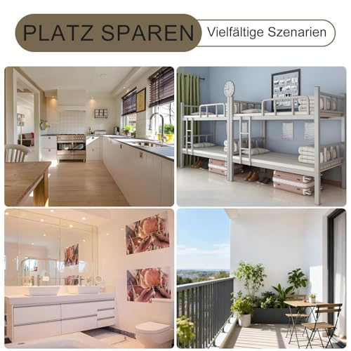 JIUCHAOTONG Wäscheklammerbeutel, Wäscheklammerbeutel zum Aufhängen Klammerbeutel, Reusable Klammerbeutel, Wäscheklammern, mit einem S-Haken, für Haus und Garten, Weiß