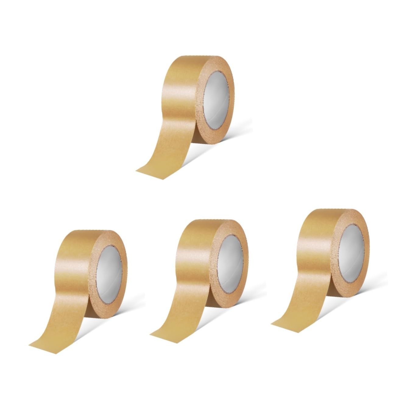 Mikikit 4rotoli Adesivo Kraft Scrivibile Per Resistente Per Spedizioni e Traslochi e Facile Usare Per Etichettatura e Sigillatura Scatole