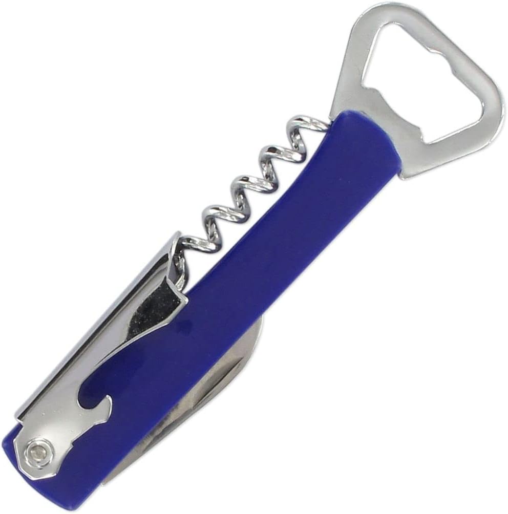 Fackelmann Waiter's Corkscrew with Cutter and Knife, Steel