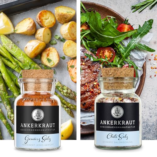 Foto von Ankerkraut Gewürz Set mit 12 Gewürzen: Best of Ankerkraut 2, leckere Zutaten für vielfältigen Geschmack in der Küche und am Grill, Fleisch und Gemüse im Handumdrehen zubereiten…