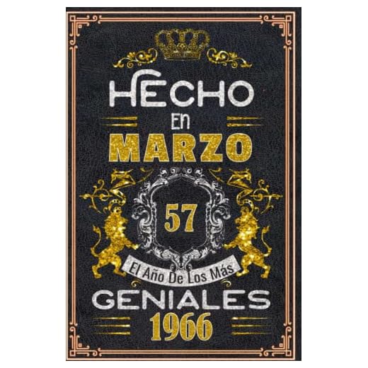 Hecho en Marzo el año 1966 de los mas Geniales: 57 Aniversario Cuaderno personalizado 57 años regalos Feliz 1966 cumpleaños ideas de regalos