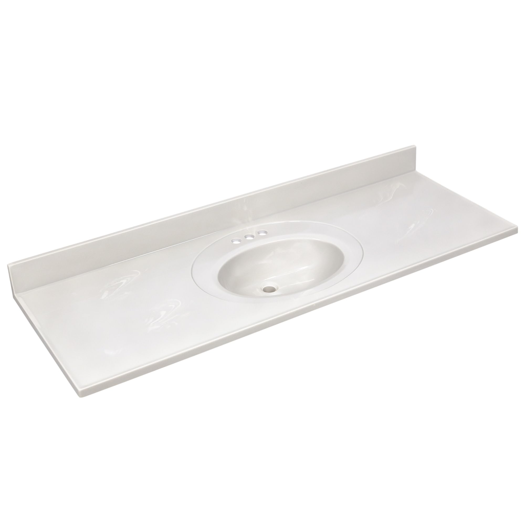 Design House Single Sink Vanity Top, 61", Ivory