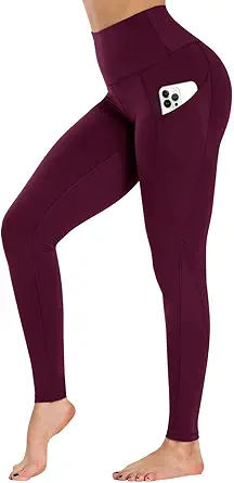 GAYHAY High Waist Yoga Pants with Pockets, Leggings for Women Tummy Control Compression Workout Leggings for Women