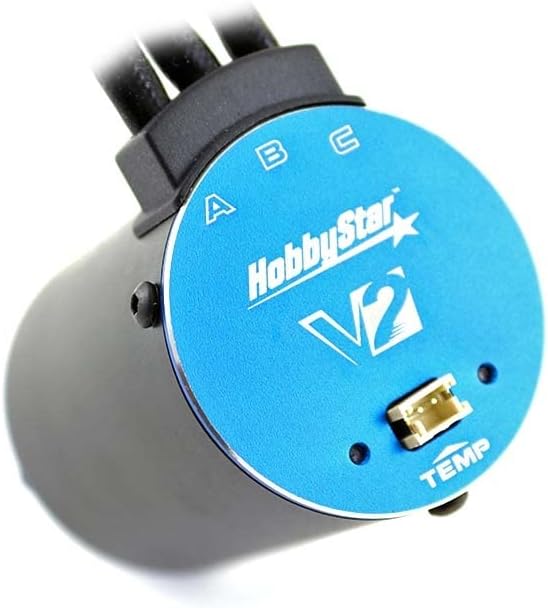 3665 V2 4-Pole Brushless Motor, Temperature Protection - 2200KV 1/10 RC Car