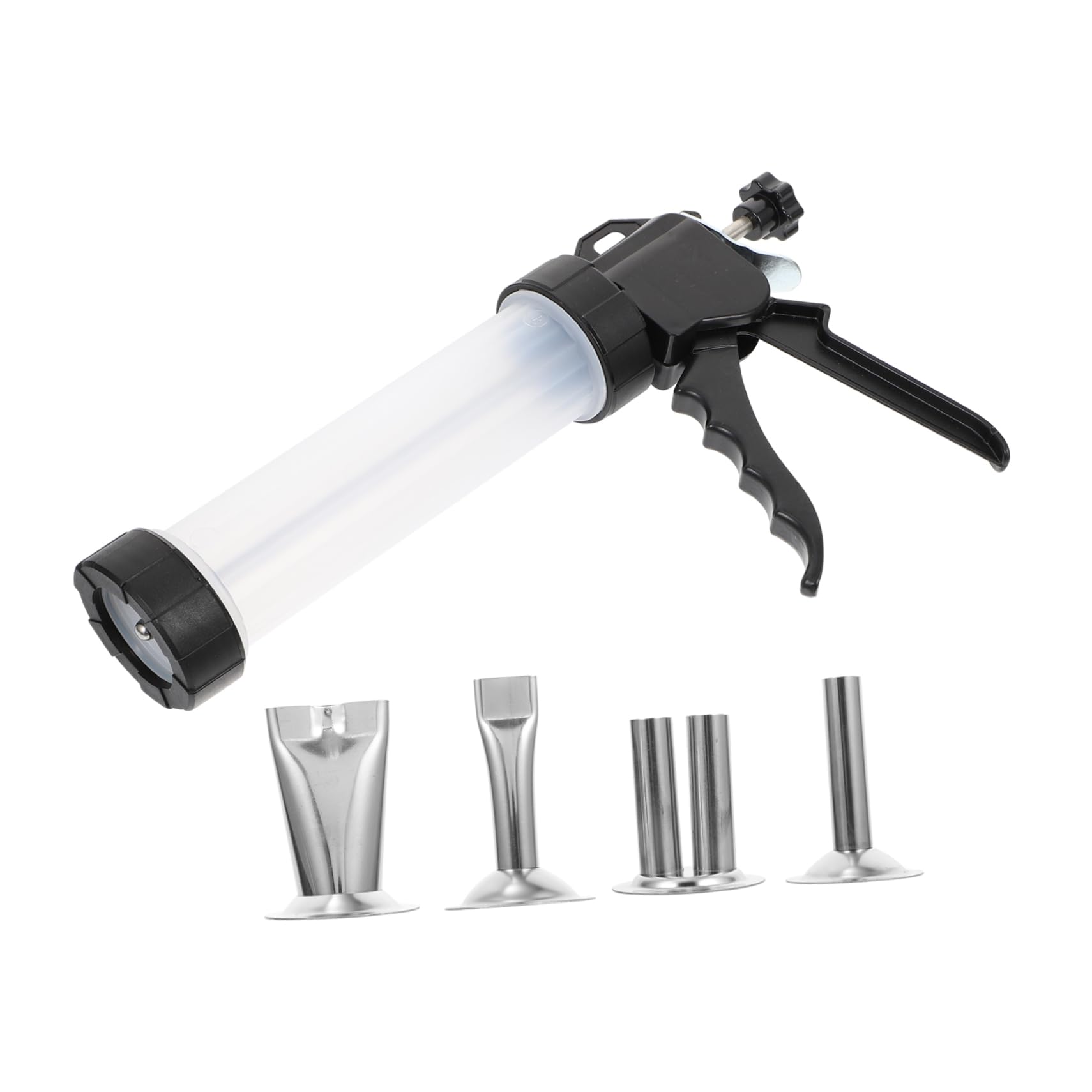 OFFSCH 1set Stainless Steel Sausage Stuffer Manual Meat Maker Tool for Homemade Sausage Easy to -grade Material for Filling Pig Chicken and Lamb Intestines