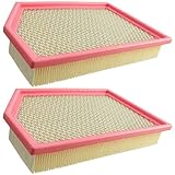 CARBBIA 2PCS Engine Air Filter Replacement CA11877 52022378AA Compatible with Jeep Cherokee 2014
