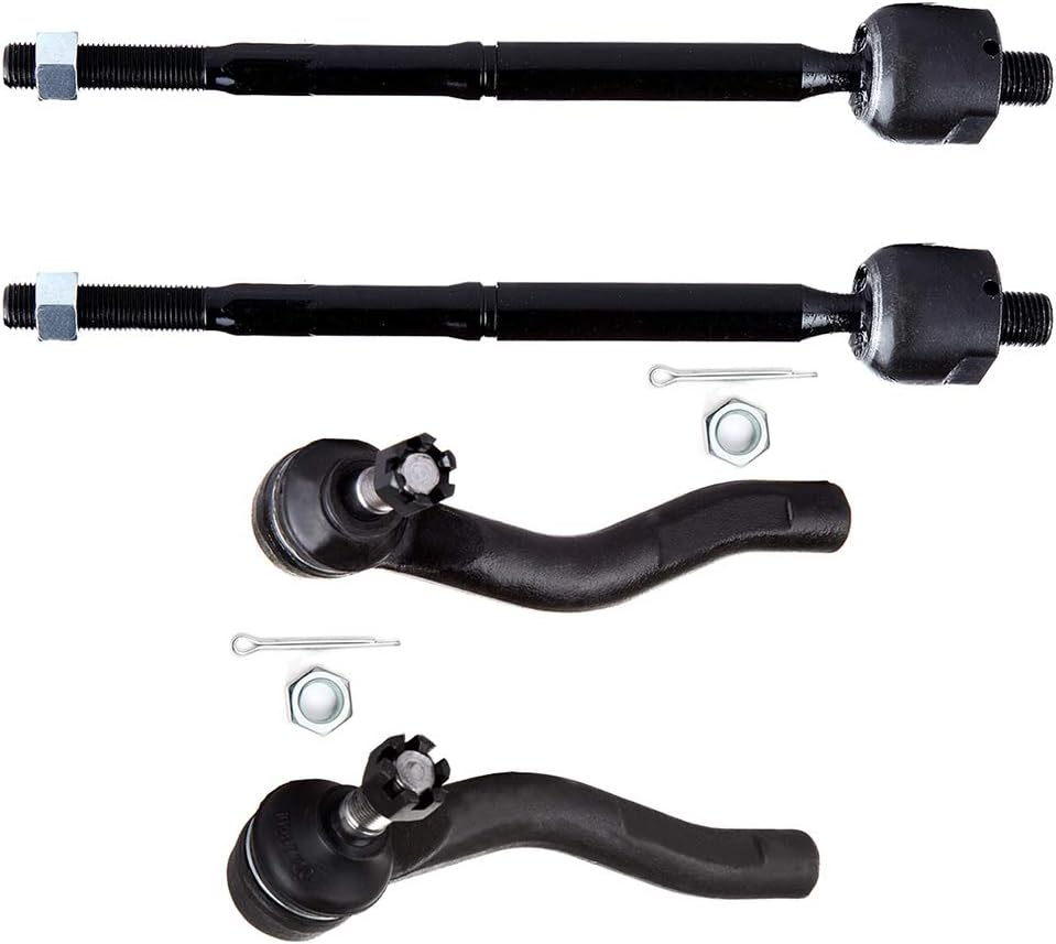 OCPTY - New 4-Piece Inner Tie Rod End Outer Tie Rod End fit 2000-2005 For Toyota Echo