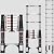 KOLL LINK Telescoping Ladder,12.5 FT Aluminum Lightweight Extension Ladder with 2 Triangle Stabilizers, Heavy Duty 330lbs Max Capacity
