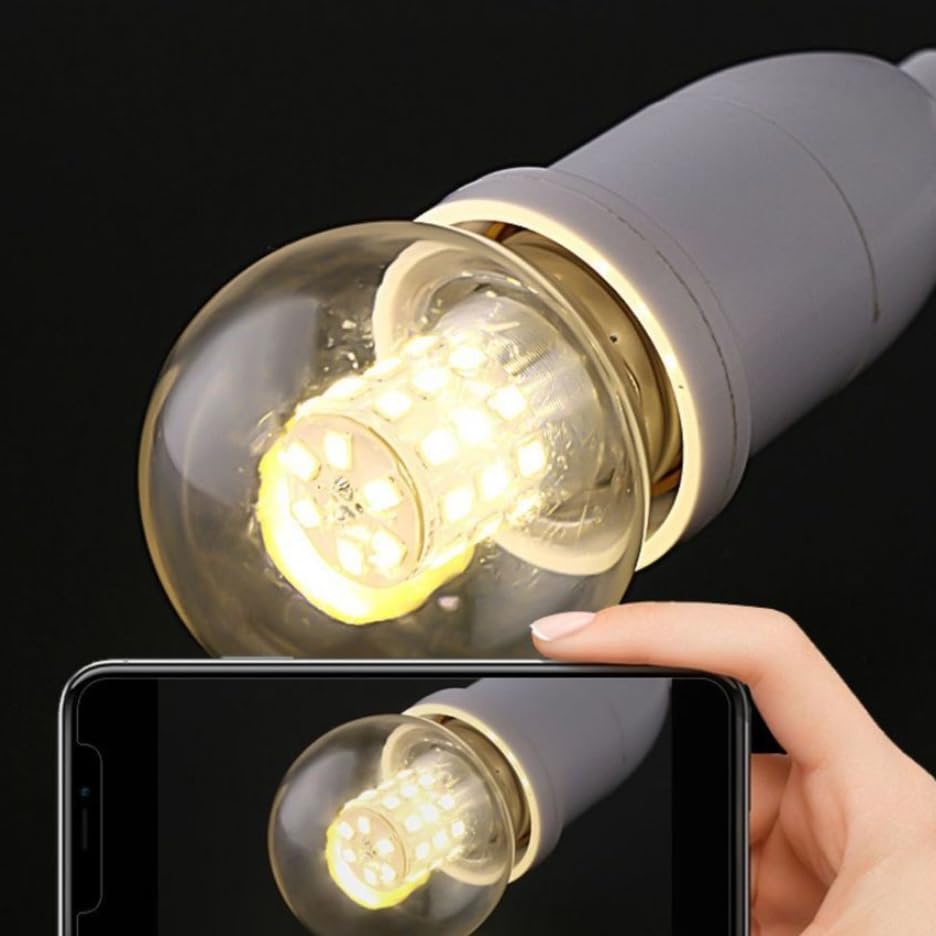 Bombilla LED Magic Bean redonda y transparente E27, AC230V 7W, base de rosca estándar para iluminación doméstica, no regulable (7W 230V 10pcs/Cálido blanco 3000K)