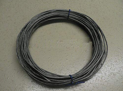 16.4 Yard J Thermocouple Cable Lead Wire Extension - 15M (49.2FT) Metal Shield Stainless Steel Braided