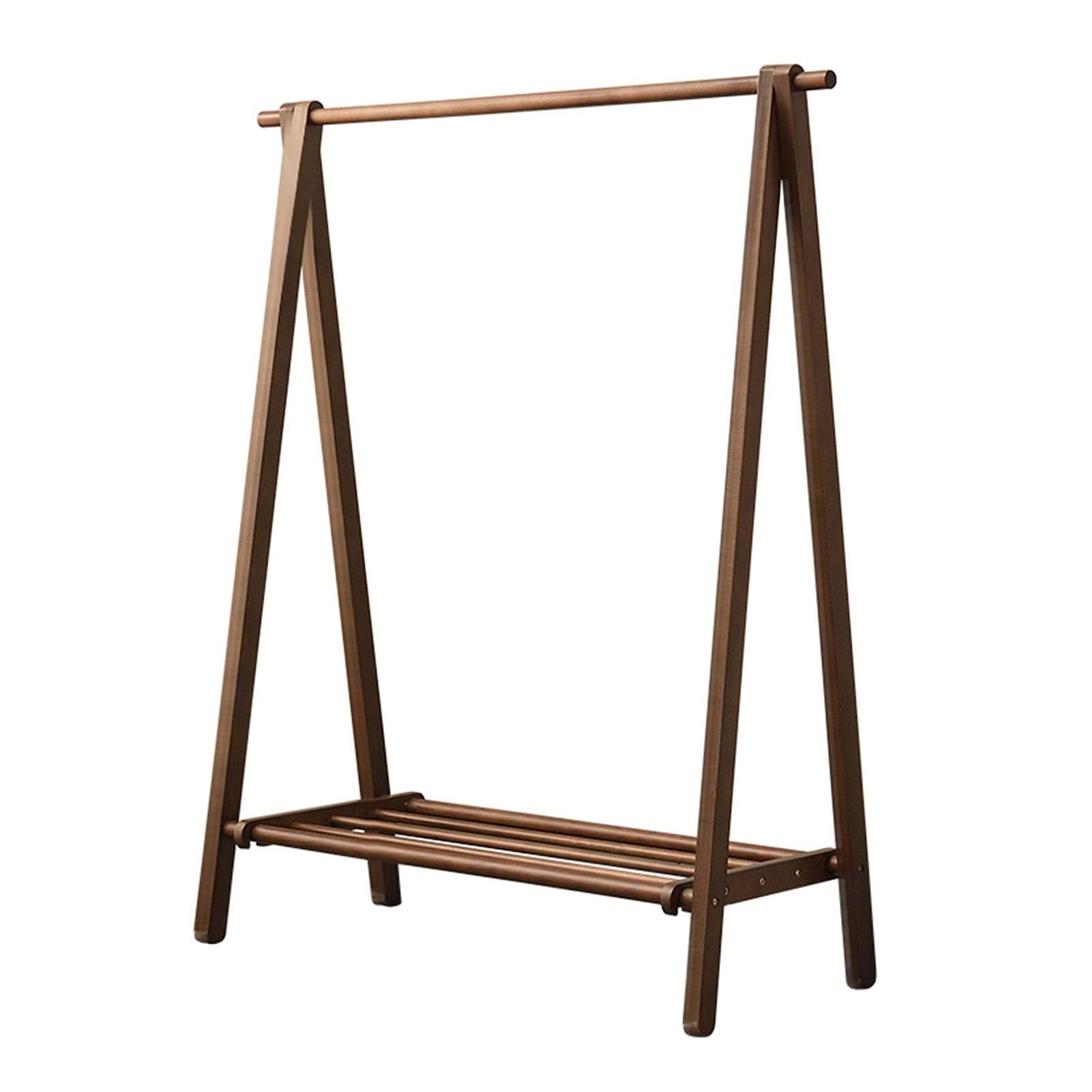 Porte-manteau en bois autoportant pour libérer l'espace au sol de votre chambre
