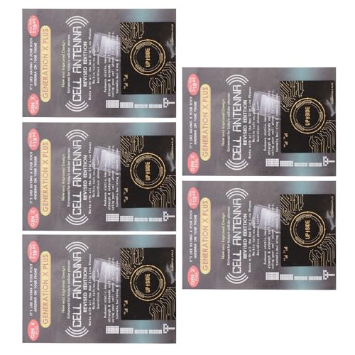 5 Pçs Adesivos de Sinal de Telefone Túneis Papel Adesivos de Telefone Móvel Preto Adesivos de Sinal