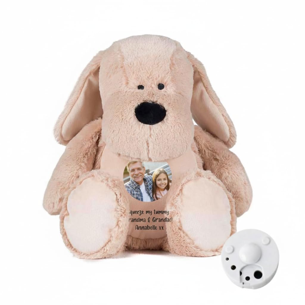 Personalised Photo & Record-A-Voice Keepsake Memory Dog - Custom Photo, Message & Voice Recording | Sympathy Gift, Remembrance | 42cm Tall โ image 1